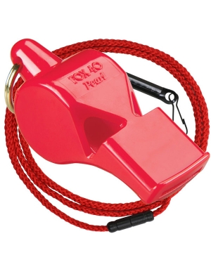 Fox 40 Pearl Safety Whistle with Lanyard - Red